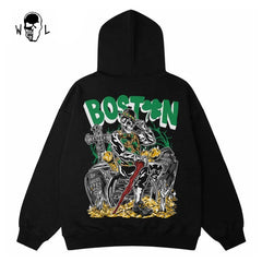 Warren Lotas Boston Leprechaun Gold Hoodie - Black